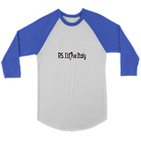 P.S. I Love Italy Logo - 3/4 Raglan Shirt