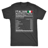 Italian Nutrition Facts Shirt