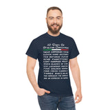 12 Days of Italian Christmas Shirt - Unisex Heavy Cotton Tee (5000)