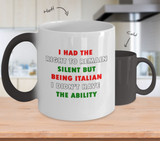 I Had the Right to Remain Silent II Color Changing Mug