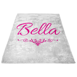 Bella Pink Fleece Blanket