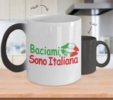 Kiss Me I'm Italian Color Changing Mug