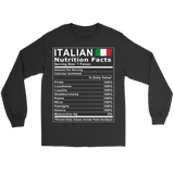 Italian Nutrition Facts Shirt