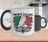 Not Yelling Italian Color Changing Mug