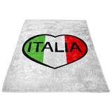 Italia Heart Fleece Blanket