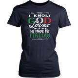 God Made Me Italian Shirt