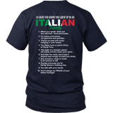 10 Signs You Grew Up In Italian Family Shirt