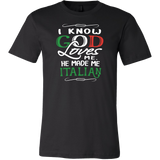 God Made Me Italian Shirt