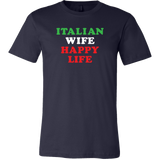 Italian Wife Happy Life Shirt