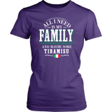 Family and Tiramisu Shirt