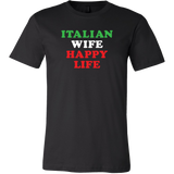 Italian Wife Happy Life Shirt