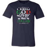 God Made Me Italian Shirt