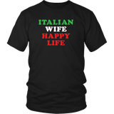 Italian Wife Happy Life Shirt