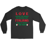Italian Love Makes The World Go Round Shirt