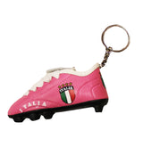 Italia Soccer Shoe Keychain (Pink)