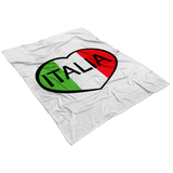 Italia Heart Fleece Blanket