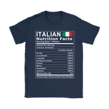 Italian Nutrition Facts Shirt
