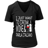 Drink Wine And Parla Italiano Shirt