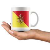 Sicilian Flag White 11oz Mug